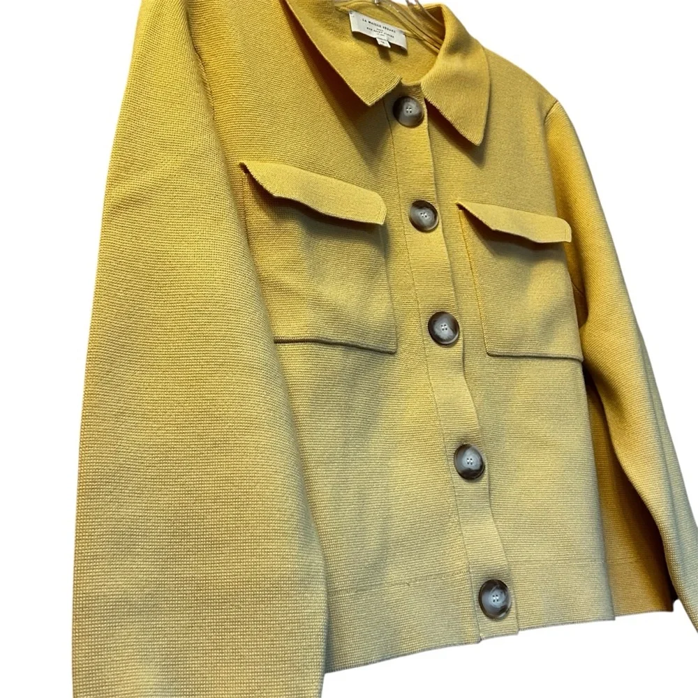 Sezane Yellow Cardigan Sweater - Picture 5 of 10